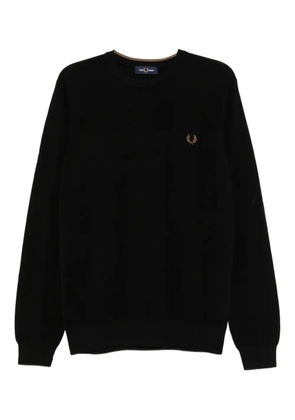 Fred Perry piqué-stitched top - Black