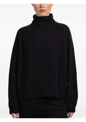 Dusan roll-neck ribbed sweater - Black