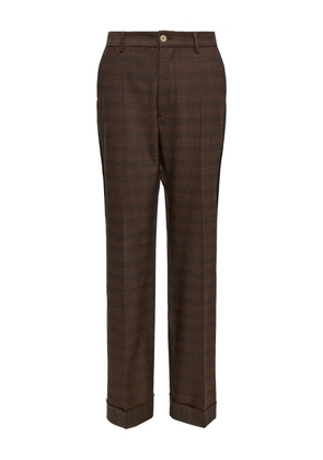 MM6 Maison Margiela checked pants - Brown