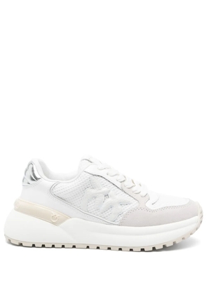 PINKO Love Birds-appliqué sneakers - White