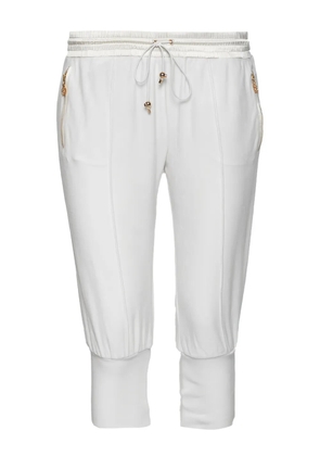 Roberto Cavalli Vintage zip pocket drawstring trousers - White