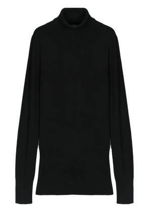 AERON roll-neck merino jumper - Black