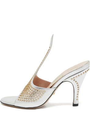 Gucci Pre-Owned 2024 90mm embellished sandals - Grey