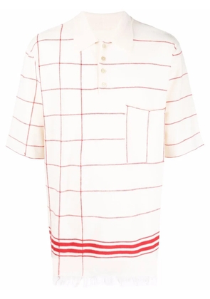 Maison Margiela striped polo shirt - Neutrals