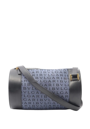 Bvlgari Pre-Owned 2000-2025 Logomania Denim B Zero1 Cylinder crossbody bag - Blue