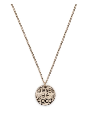 CHANEL Pre-Owned 2004 Chanel Coco necklace - Silver
