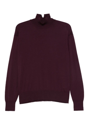 Another Tomorrow turtleneck wool sweater - Purple