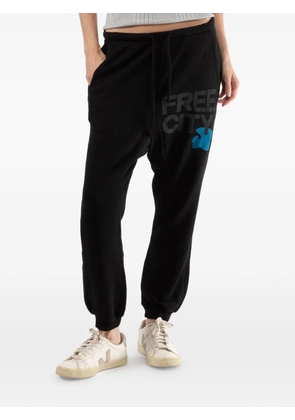 FreeCity logo track pants - Black