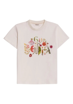 Agua Bendita Gea floral-print T-shirt - White
