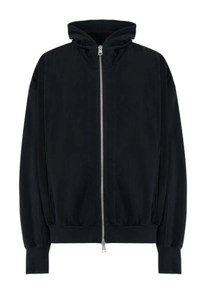Andrea Ya'aqov zip-fastening cotton hoodie - Black