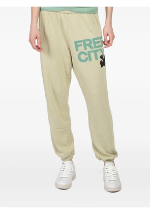 FreeCity large graphic track pants - Neutrals