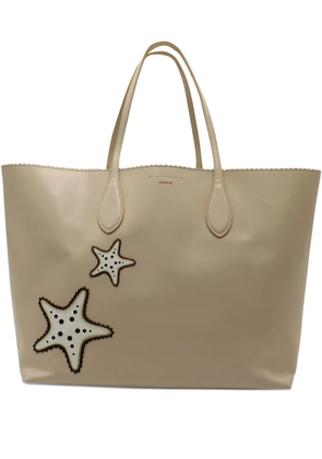 Rochas Vintage leather tote bag - Neutrals