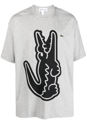 Comme Des Garçons Shirt x Lacoste graphic-print cotton T-shirt - Grey