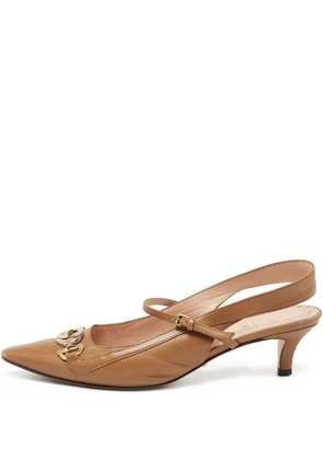 Gucci Pre-Owned 45mm leather pumps - Brown
