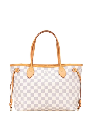 Louis Vuitton Pre-Owned 2014 Damier Azur Neverfull PM tote bag - White