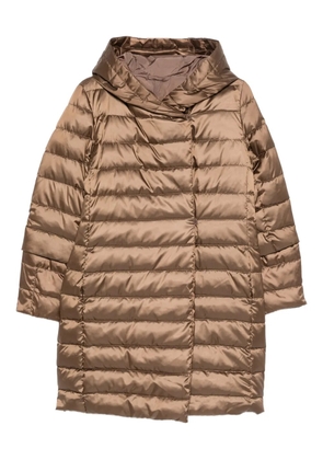 Max Mara Novef hooded coat - Brown