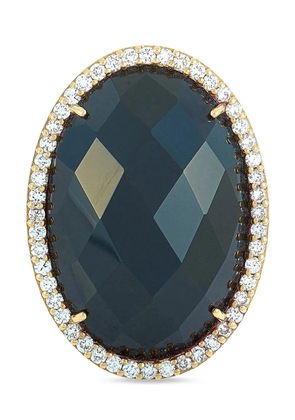 Roberto Coin Pre-Owned 18K yellow gold onyx and diamond ring - Pink