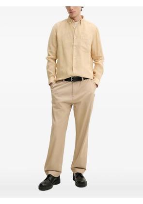 HUGO long-sleeve linen shirt - Neutrals