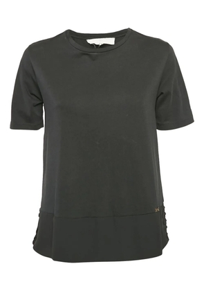 Elisabetta Franchi laced-detail top - Black