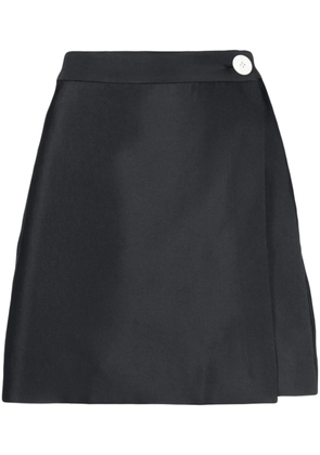 Lee Mathews button-detail high-waist miniskirt - Black