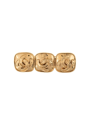 CHANEL Pre-Owned 1994 Triple CC brooch - Gold