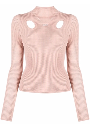 Off-White Meteor knitted top - Neutrals