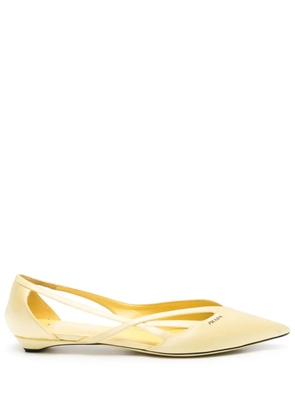 Prada Pre-Owned cut-out pumps - Yellow