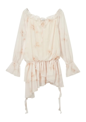 b+ab ruffle-detail dress - Neutrals