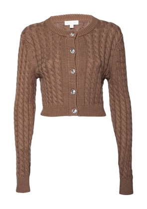 Ronny Kobo cable-knit button cardigan - Brown