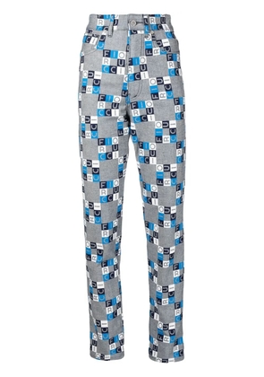 Fiorucci high-rise logo slim-fit jeans - Blue