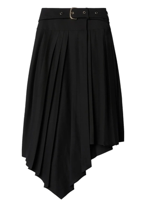 Off-White Tech Drill pleated asymmetric skirt - Black