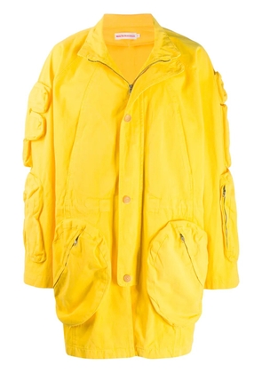 Walter Van Beirendonck Pre-Owned 2010/11's Take A W-Ride cargo coat - Yellow
