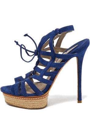 Le Silla pre-owned 150mm platform sandals - Blue