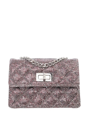 CHANEL Pre-Owned 2010-2011 Mini Glitter Canvas Reissue 2.55 Flap crossbody bag - Red