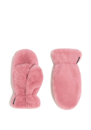 Apparis Coco faux-fur gloves - Pink