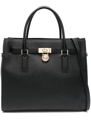 Michael Michael Kors large Hamilton Moderne padlock-detail tote bag - Black