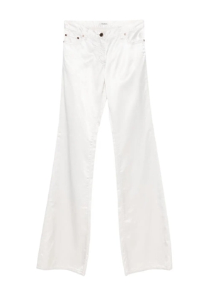 Miu Miu Pre-Owned 2000s flared cotton trousers - Neutrals