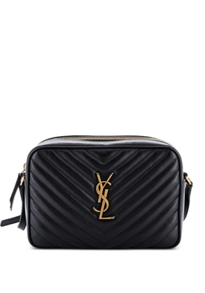 Saint Laurent Pre-Owned Lou Camera Bag Matelasse Chevron Leather Small crossbody bag - Black