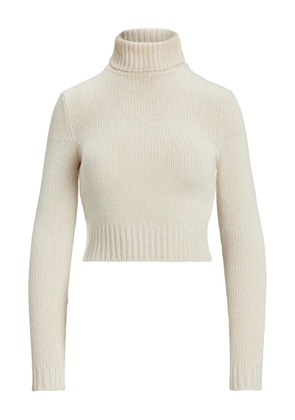 Ralph Lauren Collection cropped turtleneck jumper - Neutrals