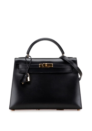 Hermès Pre-Owned 1998 Box Calf Kelly Sellier 32 satchel - Black