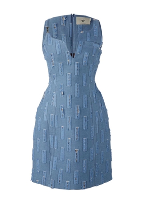 MISCI Belize jacquard dress - Blue