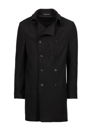 Hannes Roether double-breasted coat - Black