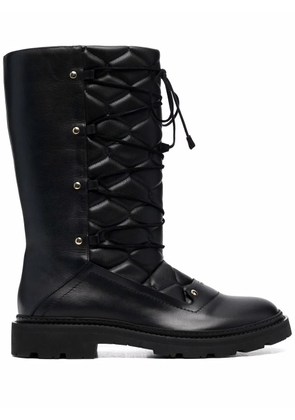 Bally lace-up leather boots - Black
