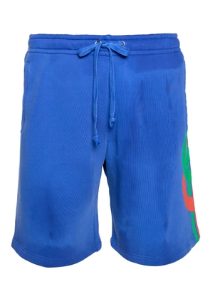 Gucci Pre-Owned logo-print drawstring shorts - Purple
