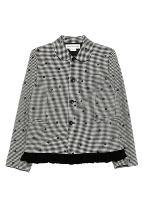 Comme Des Garçons Girl checked jacket - Black