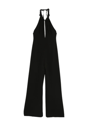 Gemy Maalouf bead-embellished halterneck jumpsuit - Black