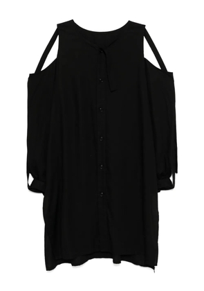 Y's open-shoulder shirt - Black