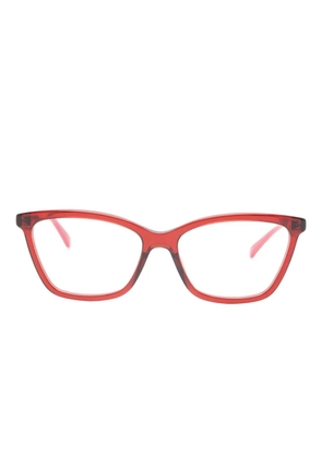 Gucci Eyewear cat-eye stripe glasses - Red