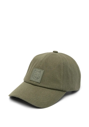 Maison Kitsuné Bold Fox Head-patch baseball cap - Green