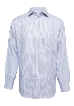 Armani Vintage 2024 checked long-sleeve shirt - Blue